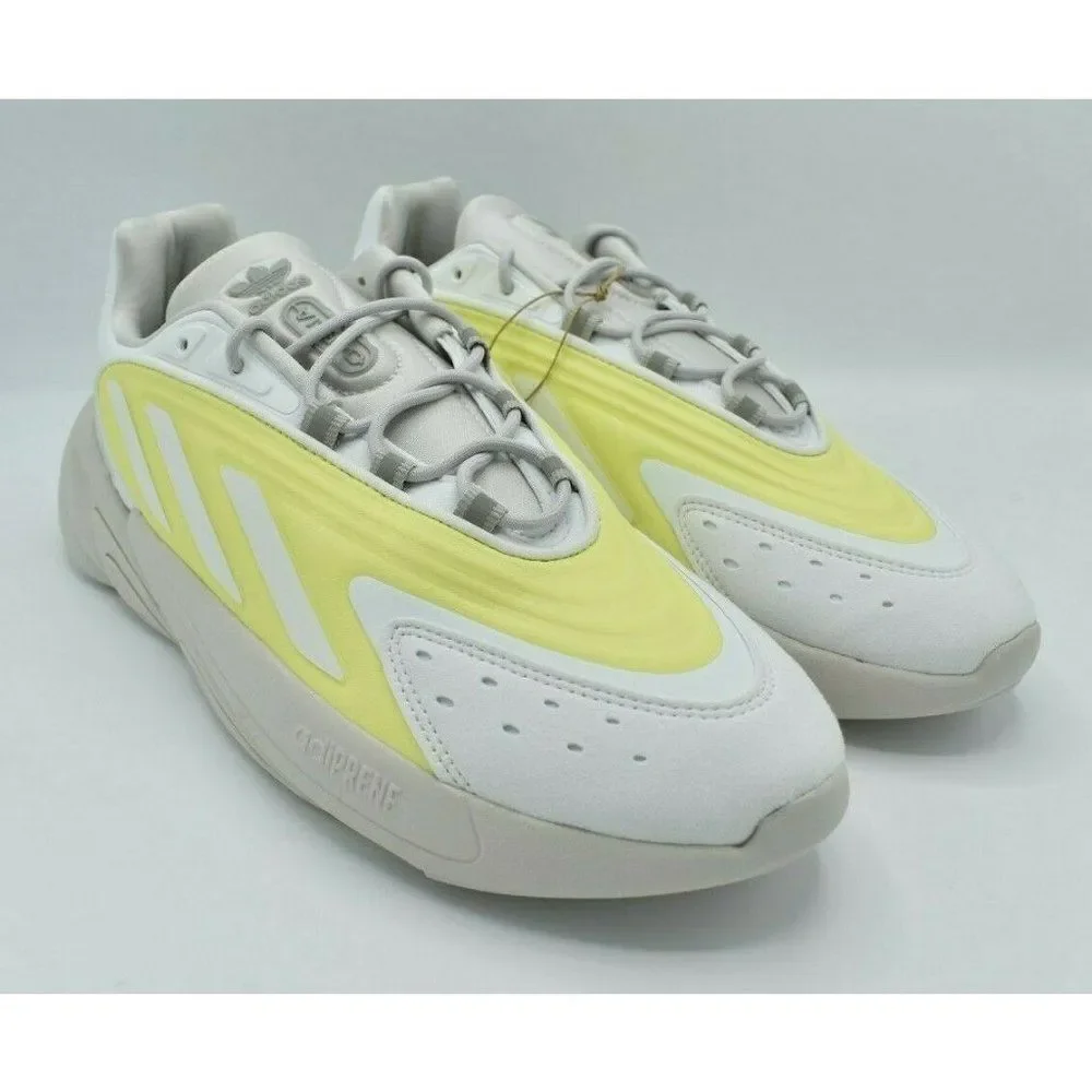 NWB Adidas Originals Men Size 12 Ozelia White‎ Yellow Grey Sneaker Shoes GZ9176